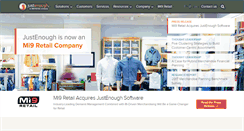 Desktop Screenshot of justenough.com