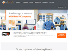 Tablet Screenshot of justenough.com